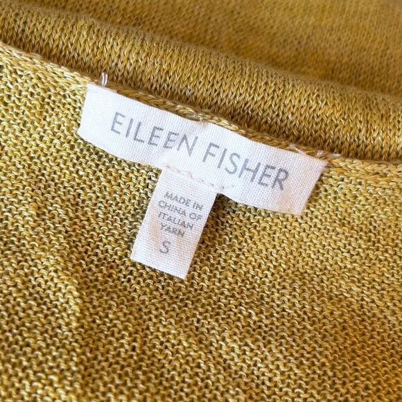 Eileen Fisher Women's 100% Italian Linen Delave Oversized Boxy Knitted Top S - Picture 8 of 9